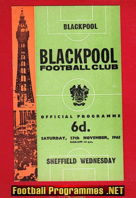 Blackpool v Sheffield Wednesday 1965