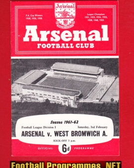 Arsenal v WBA 1962