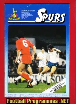 Queens Park Rangers v Tottenham 1983 – Multi Autographed