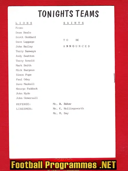 Andover v Southampton 1990 - Friendly Match