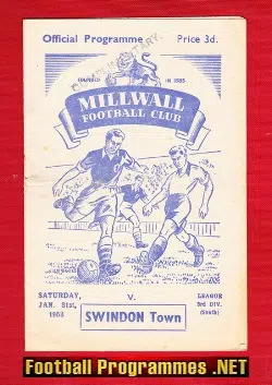 Millwall v Swindon Town 1953