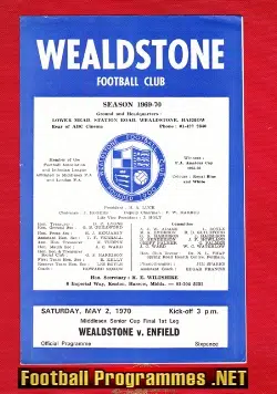 Wealdstone v Enfield 1970 - Middlesex Senior Cup Final