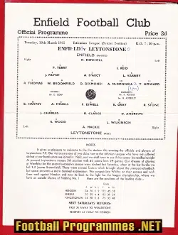 Enfield v Leytonstone 1965 – Single Sheet Issue