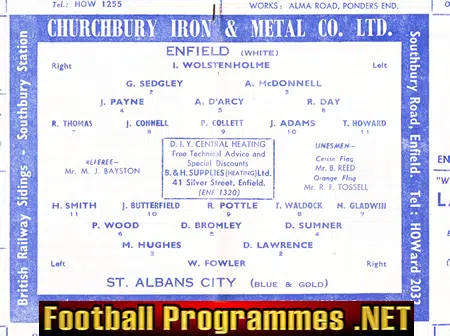 Enfield v St Albans City 1966