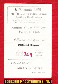 Soham Town Rangers v Gothic 1965 – Eastern Counties League