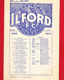 Ilford v Woking 1949 – 1940s