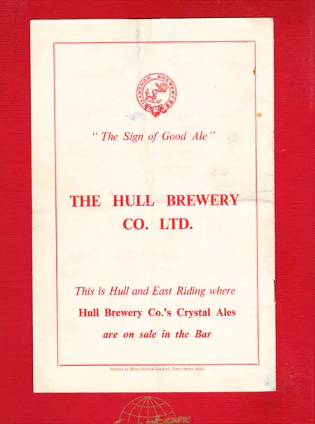 Yorkshire Rugby v Cheshire 1960 - at Goddard Avenue - Hull