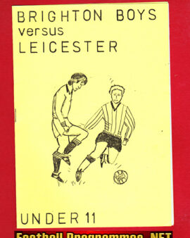 Brighton Boys v Leicester Boys – Under 11’s Match 1980s?