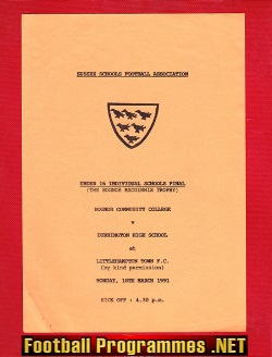 Bognor Community College v Durrington High School 1991 – Sussex