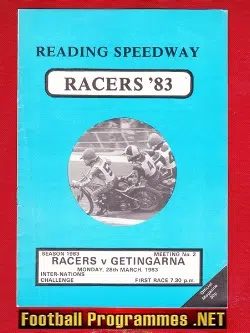 Reading Speedway v Getingarna 1983 - Sweden Team