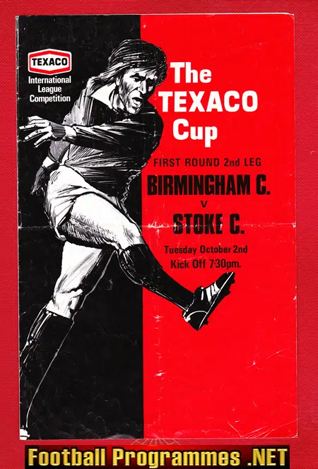 Birmingham City v Stoke City 1972 – Texaco Cup – Geoff Hurst