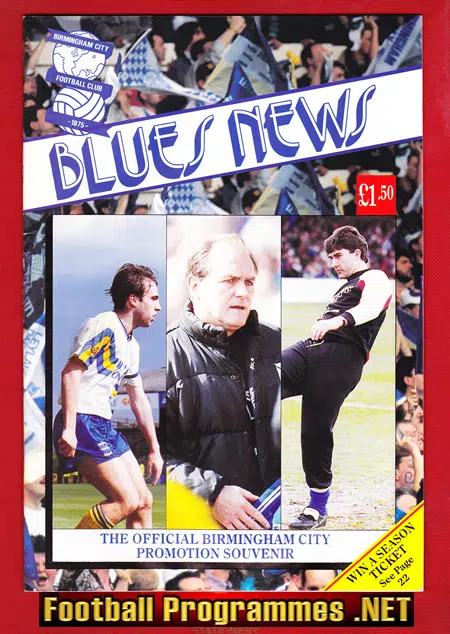 Birmingham City Official Promotion Souvenir 1992