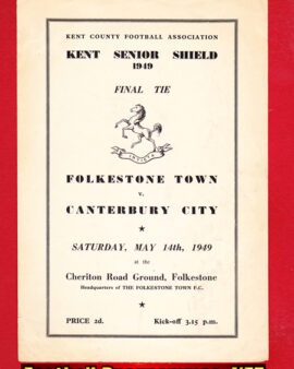 Folkestone Town v Canterbury City 1949 – Senior Shield Cup Final