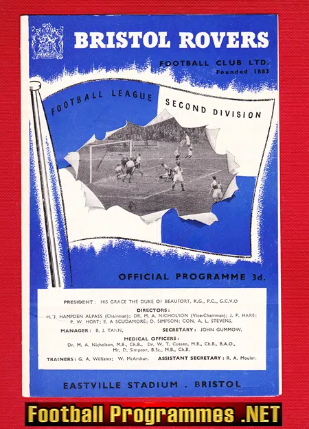Bristol Rovers v Ipswich Town 1954