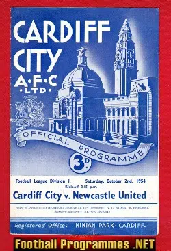 Cardiff City v Newcastle United 1954