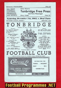 Tonbridge v Deal Town 1963