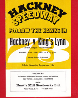 Hackney Speedway v Kings Lynn 1973