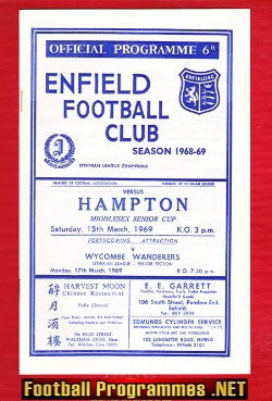 Enfield v Hampton 1969 – Senior Cup