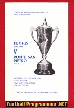 Enfield v Ponte San Pietro 1970 – European Amateur Cup Final