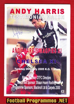 Andy Harris Testimonial Benefit Match Newcastle United 05 SIGNED