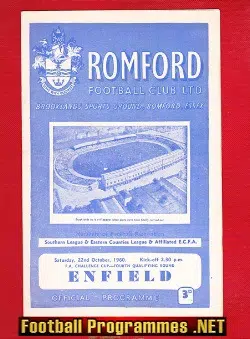 Romford v Enfield 1960 - FA Cup