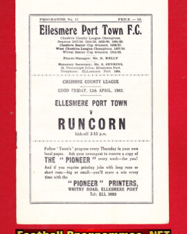 Ellesmere Port v Runcorn 1963 – Cheshire League