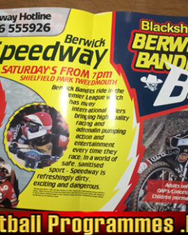 Berwick Bandits Speedway large Glossy Poster 1980s