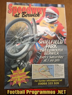 Berwick Bandits Speedway large Poster 1980s