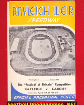 Rayleigh Speedway v Cardiff 1951 – Festival Of Britain