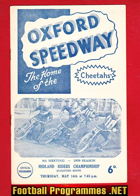 Oxford Speedway Midland Riders Championship 1959