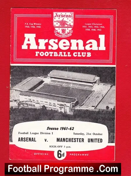 Arsenal v Manchester United 1961