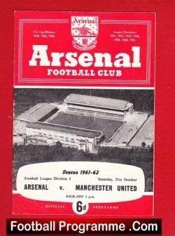 Arsenal v Manchester United 1961