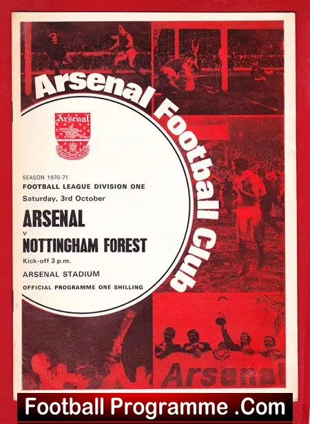 Arsenal v Nottingham Forest 1970 – Double Season