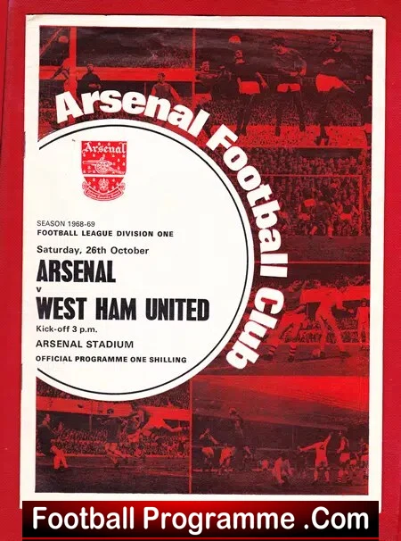 Arsenal v West Ham United 1968