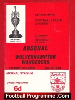 Arsenal v Wolves 1968
