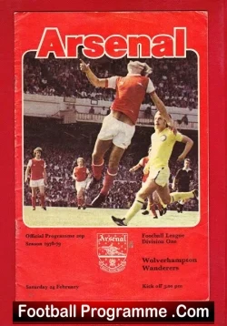 Arsenal v Wolves 1979