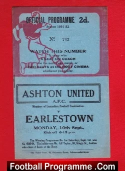 Ashton United v Earlestown 1951 – Lancashire Combination