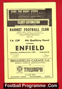 Barnet v Enfield 1968