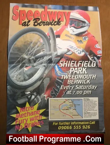 Berwick Bandits Speedway large Poster 1980s