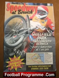 Berwick Bandits Speedway large Poster 1980s