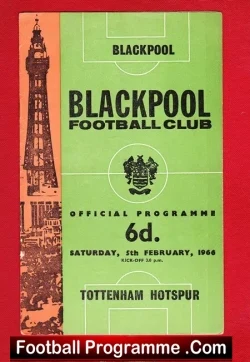Blackpool v Tottenham 1966