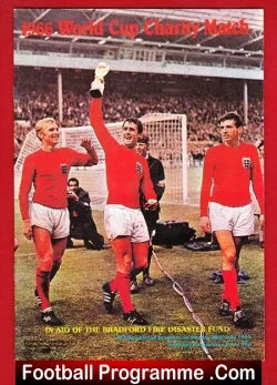 Bradford Fire Disaster Charity Match 1985 - 1966 World Cup - football programme