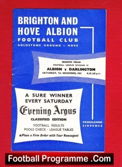 Brighton Hove Albion v Darlington 1963
