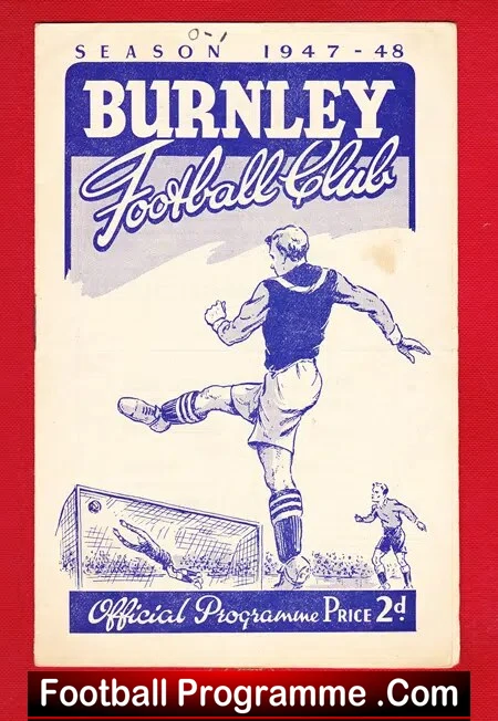 Burnley v Arsenal 1947 – 1940s Football Programme