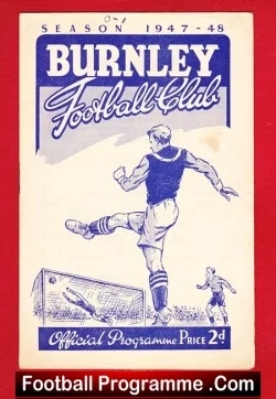 Burnley v Arsenal 1947 – 1940s Football Programme