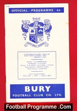 Bury v Bristol City 1960