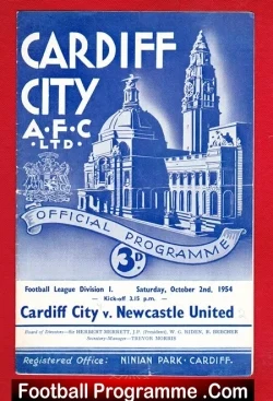 Cardiff City v Newcastle United 1954