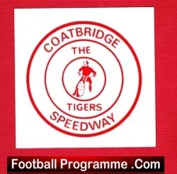 Coatbridge Speedway Sticker Badge 1970s - sports memorabilia