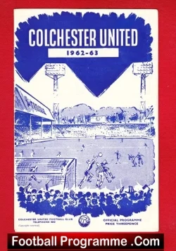 Colchester United v Brighton 1962 - football programme