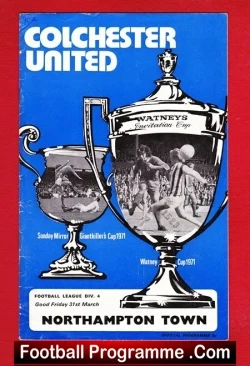 Colchester United v Northampton Town 1972